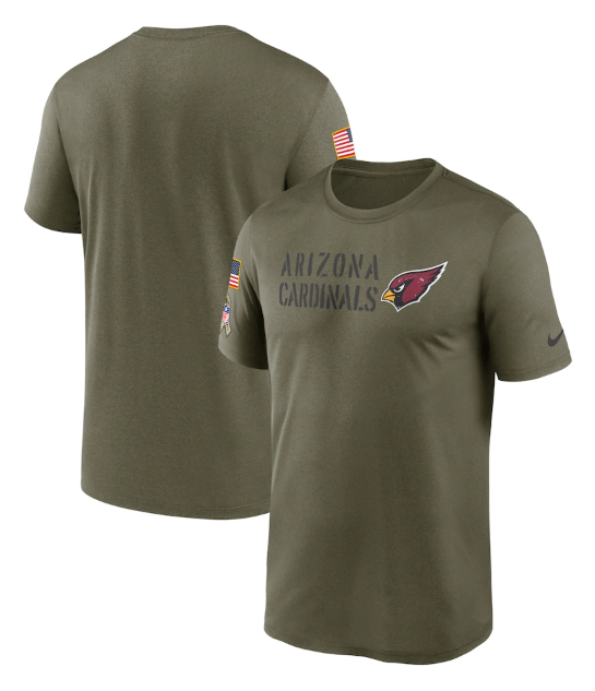 Men's Arizona Cardinals Olive 2022 Salute to Service Legend Team T-Shirt Men's Arizona Cardinals Olive 2022 Salute to Service Legend Team T-Shirt
